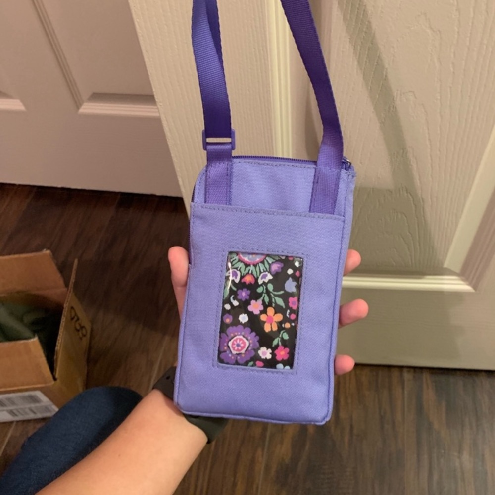 Cellphone crossbody in deep periwinkle